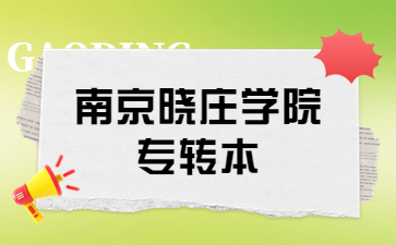 2023年南京晓庄学院专转本招生简章